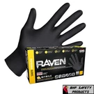 Sas Raven Black Nitrile Gloves Powder Free New 7MIL Version (100 Per Box). Fixed Price $20.75.