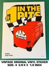 Mac Tools #1 The Pits - Vintage Original Vinyl Decal Sticker Automotive. Fixed Price $9.50.