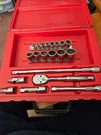 Snap 206AFSP General Service 3/8 Rachet Extension Socket Set Sae Like New. Fixed Price $350.00.