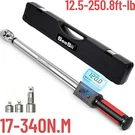 Seesii Digital Torque Wrench 1/2" Reversible Electric 17-340NM Led. Fixed Price $69.99.