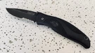Kershaw 1550ST Patent Pending Folding Pocket Knife Blackout Combo Blade Ken Disc. Fixed Price $70.99.