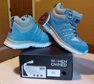 New Moxie Trades Trisha Blue Work Boots Shoes Sz 9.5 Safety Comp Toe. Fixed Price $52.49.