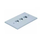 White 3 Port Hole Keystone Jack Flat Wall Plate With Smooth Surface (10/PACK). Fixed Price $10.95.