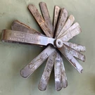 Proto #000AA 1/2" X 3" 25 Blade Master Feeler Gauge Set With Steel Holder. Fixed Price $12.50.