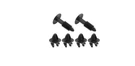 2004 / 2014 Ford Truck F-150 F-250 F-350 6 Pc Cowl Fastener Kit. Fixed Price $13.99.