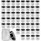 50 Pack 4 Oz Clear Plastic Jars With Lids - Small/mini Containers For Slime, .... Fixed Price $36.67.