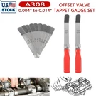 A308 Offset Valve Tappet 11-BLADE 0.004" 0.014" Feeler Gauge 2 Red Handles. Fixed Price $18.90.