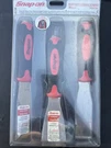 Snap On Tools 3PC Striking Scraper Chisel Set Red Soft Grip PKNC300 New. Fixed Price $171.99.