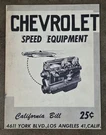 1950 Chevy 6 Cyl Speed Parts Catalog Hot Rod Drag Racing Intakes Cams Accessory. Fixed Price $49.99.