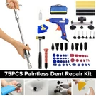 75PCS Pdr Tool Car Paintless Kit Auto Dent Puller Bridge Repair Removal Glue Gun. Fixed Price $53.69.