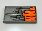 Snap-on Tools 5PC Orange Hard Handle Regular Full Pick & Hook Set In Tray. Fixed Price $174.99.