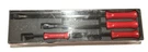 New Snap-on Red 12" 18" 24" Long Striking Prybar Set SPBS704AR. Fixed Price $257.99.