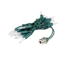 Novelty Lights C9 Icicle Drop, Cascading Mini On Green Wire, 2.5". Fixed Price $15.20.