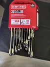 Craftsman Piece Ratcheting Combination Wrench Set CMMT87220 New!!. Fixed Price $87.90.