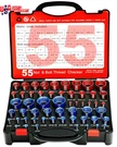 55PCS Nut And Bolt Thread Checker 25 Metric + 30 Sae Inch Gauge Set, Deta. Fixed Price $42.79.
