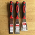 Snap On Tools 3PC Striking Scraper Chisel Set Red Soft Grip PKNC300 New. Fixed Price $209.95.