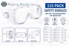 115 X Safety Anti Fog Splash Resistant Goggles, Eye Protection. Fixed Price $99.95.