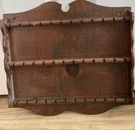Vintage Wood 36 Slots Spoon Display Wall Hanging Shelf Cornwell 2 Av. Fixed Price $24.95.