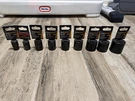 Gearwrench 9PC 1/2 Dr Sae Impact Socket Lot 9/16-1. Fixed Price $50.00.
