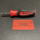 Snap-on Tools Usa New Red 1/4" Soft Grip Standard Shank Driver SGT4B. Fixed Price $45.00.