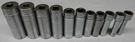 Snap-on 3/8" Dr 11PC Sae 6PT Deep Chrome Socket Set 1/4-7/8" #211SFSY. Fixed Price $125.99.