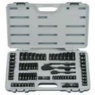 Stanley 69 Pc Black Chrome Socket Set 92-824 Laser Etched 1/4" ,3/8" Drives Sae. Fixed Price $105.99.