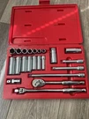 Snap-on 22PC Sae 3/8 Drive 6PT General Service Socket Set 222AFSP Vintage. Fixed Price $279.99.