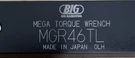 Big Daishowa MGR46TL Torque Wrench, Adjustable Metric Non-ratcheting Black. Fixed Price $300.00.
