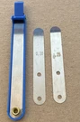 Helios Germany 0611 195 Feeler Gauge Holder With .20 And .25 Mercedes Blades. Fixed Price $12.95.