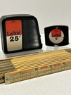 Vintage Lufkin Folding Wooden Ruler & Tape Measure Lot 3PCS Usa. Fixed Price $32.99.