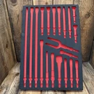 Snap-on Tools New Red Foam Organizer Tray For PHG1020BKFR Air Hammer Bit Set. Fixed Price $115.00.