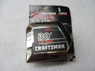 Craftsman Nos Usa Heavy Duty Tape Measure, 1 In X 30 - Part # 39434. Fixed Price $62.95.