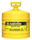 Justrite 5 Gal Yellow Diesel Type Steel Safety Can. Fixed Price $87.00.