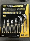 New Gearwrench Pitbull 6PC Pro Plier Set Cutters, Needle Nose, Slip Joint 82204C. Fixed Price $140.68.