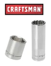 New Craftsman Socket 1/4, 3/8 1/2" Drives, Shallow Deep 6 &12 Pt Choose Size. Fixed Price $99.95.