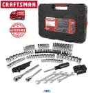 Craftsman 165 Piece Mechanics Tool Set W/ Case Socket Hand Wrench Sae Metric. Fixed Price $89.00.