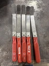 Matco Tools -- 5 Piece Feeler Gauge Set With Red Handles FG10CG Incomplete. Fixed Price $40.00.