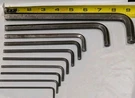 Vintage Unbrako Hex Key Partial Set 10PC 1/2"-3/32 Usa Hardened Steel Industrial. Fixed Price $21.00.