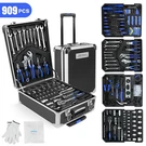 Tool Set Mechanics Kit 909 Pcs Wrenches Socket With Trolley Case Box Silver. Fixed Price $98.00.