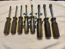 Matco Tools Usa 8PC Metric Nut Drivers 4MM-13MM Hard Handle. Fixed Price $91.00.