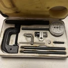 Vtg Craftsman Usa Dial Indicator Thickness Gauge Set Case Pivot Arm Clamp. Fixed Price $50.00.