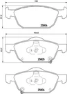 Brembo 28 076X Brake Pad Set, Disc For Honda. Fixed Price $87.65.