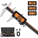 Digital Caliper, Rechargeable Measuring Tool With Large Orange Screen,. Fixed Price $63.56.