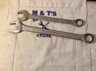 Vintage Pair Par-x Tools Usa 12PT Combination Wrenches 3/4" BO24, 7/8" BO28. Fixed Price $17.50.
