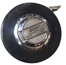Vintage Lufkin Steel Tape Measure 50FT Black Leather HC253 Chrome Clad 4 In. Dia. Fixed Price $14.99.