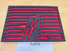Snap-on Tools New Red Foam Organizer Tray Only For PHG1020BKFR Air Hammer Bits. Fixed Price $99.95.