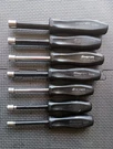 Snap-on 7PC Metric Nut Driver Set Nddm 6 12MM Usa Hard Handle (used). Fixed Price $95.00.