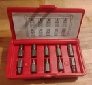 Hanson Irwin 53226 10 Pc. Hex Head Multi-spline Screw Extractor Set. Fixed Price $70.00.