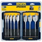Irwin 341008 8-PCS 6" 1/4" Blue-groove Hex Shank Speedbor Spade Bit Set. Fixed Price $50.78.
