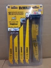 12PC Reciprocating Saw Blade Kit - Dewalt Metal, Wood & Plastic DW4892. Fixed Price $20.00.